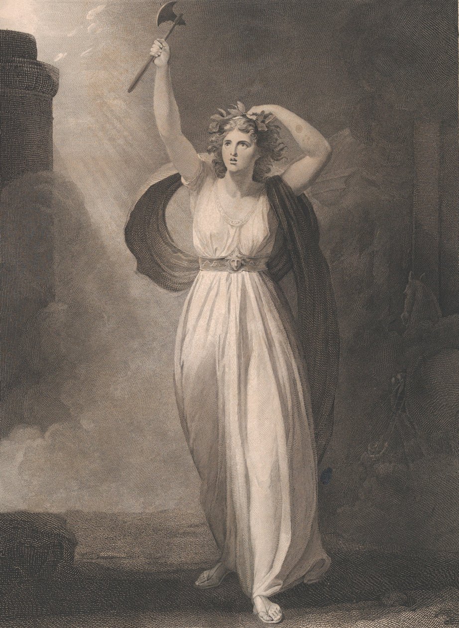 Cassandra Raving Shakespeare, Troilus and Cressida, Act 2,..., første gang udgivet 1795, genudgivet 1852. af Francis Legat