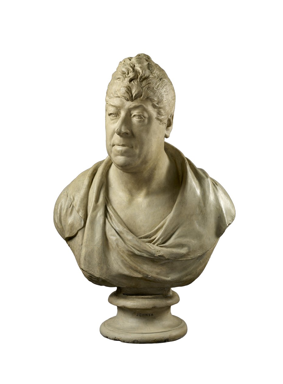 Buste af Thomas Johnes of Hafod, parlamentsmedlem, FRS, 1811 (gips) af Francis Legatt Chantrey