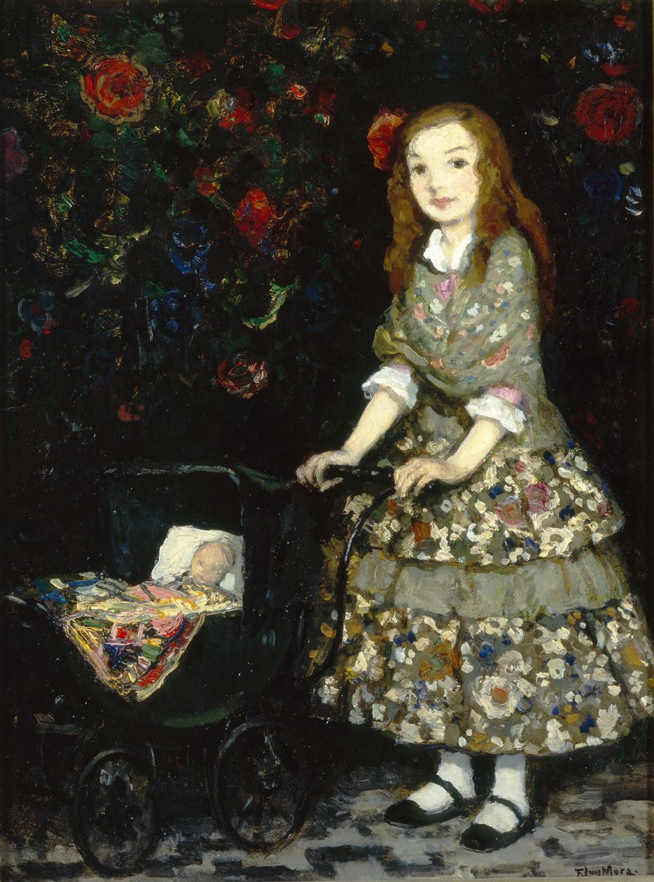 Dukkelandets sygeplejerske 1925 (olie på panel) af Francis Luis Mora