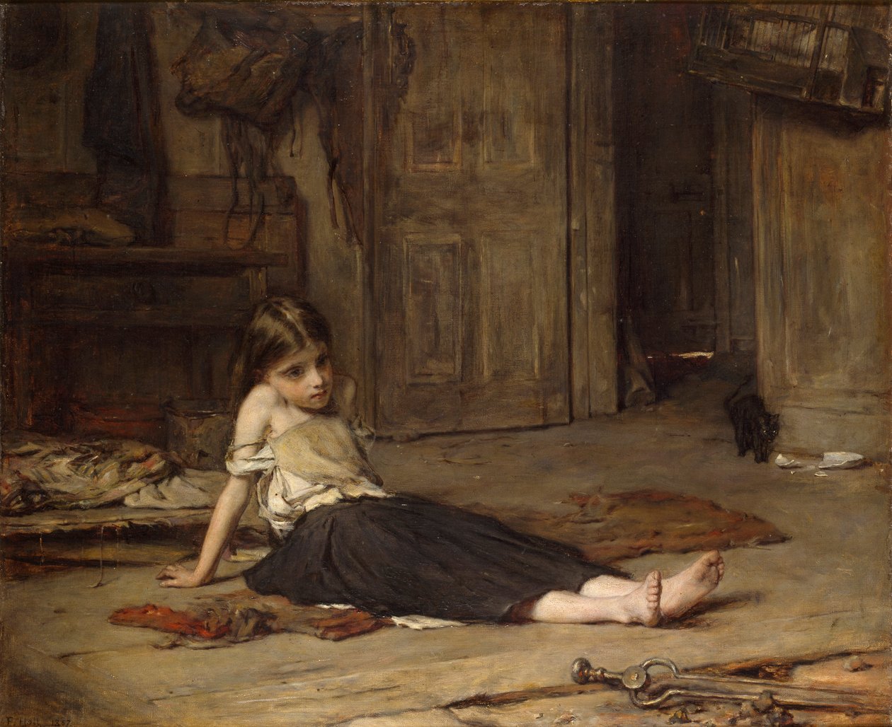 Ansigter i ilden, 1867 af Francis Montague Holl