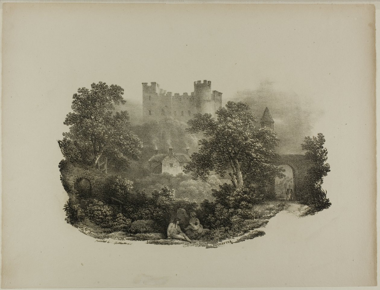 Chester, 1821 af Francis Nicholson