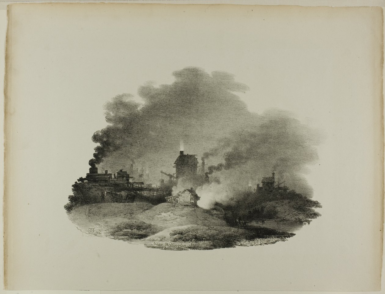 I nærheden af Wellington, Shropshire af Francis Nicholson