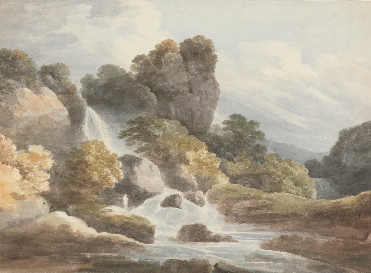 Vandfald af Francis Nicholson