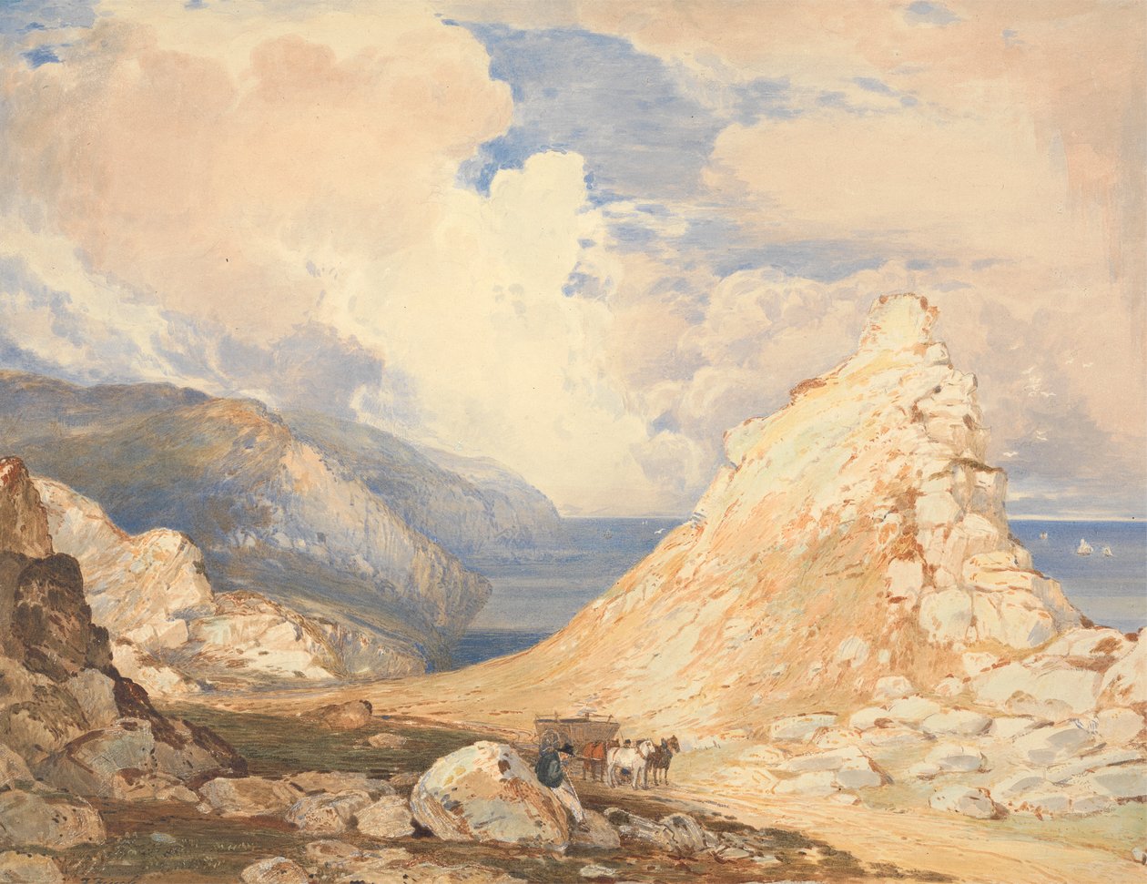 Valley of Rocks, Lynton, North Devon af Francis Oliver Finch