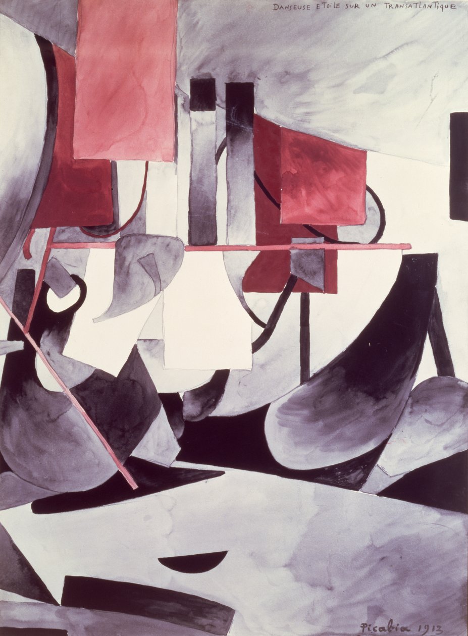 Ballerina på et oceangående skib af Francis Picabia