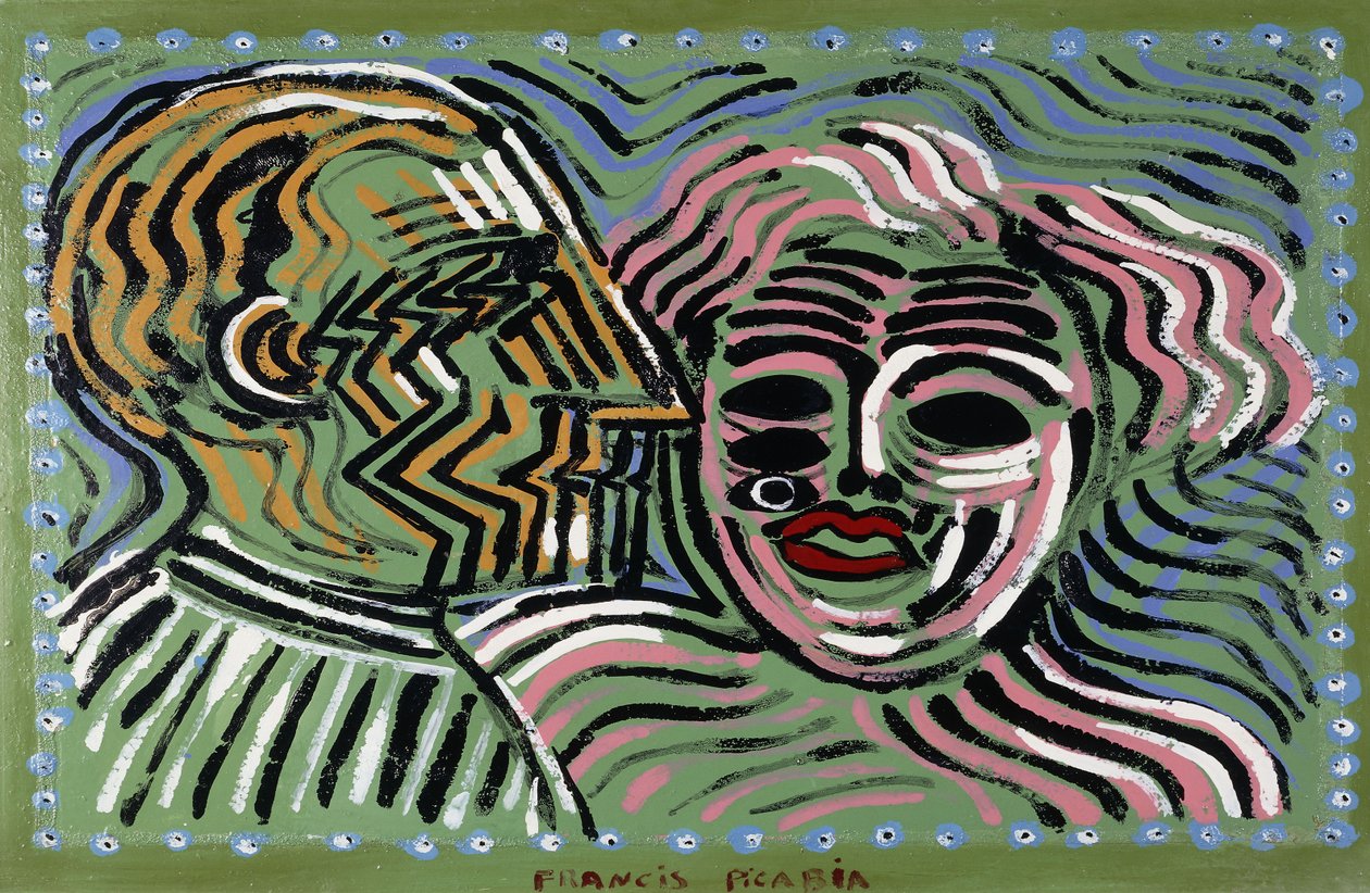 Par på Marcel Duchamps profil af Francis Picabia