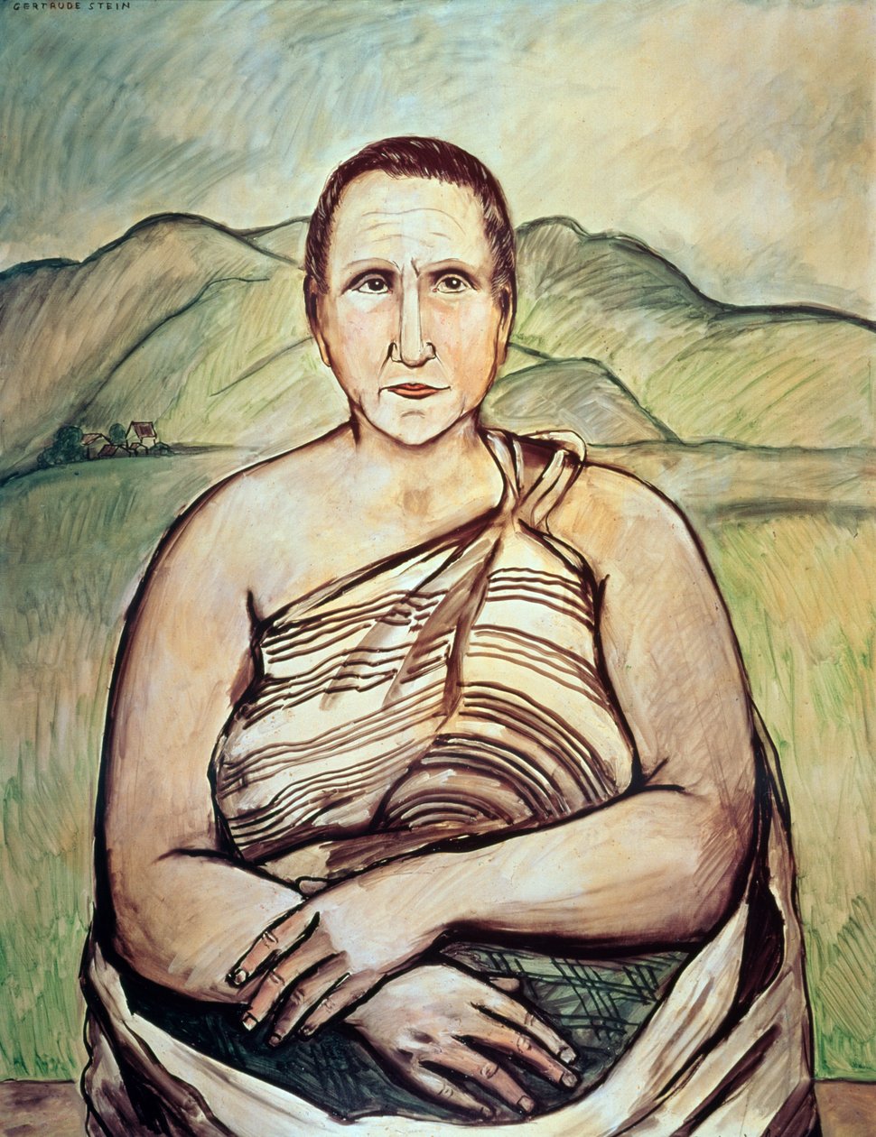 Gertrude Stein (1874-1946) (olie på lærred) af Francis Picabia