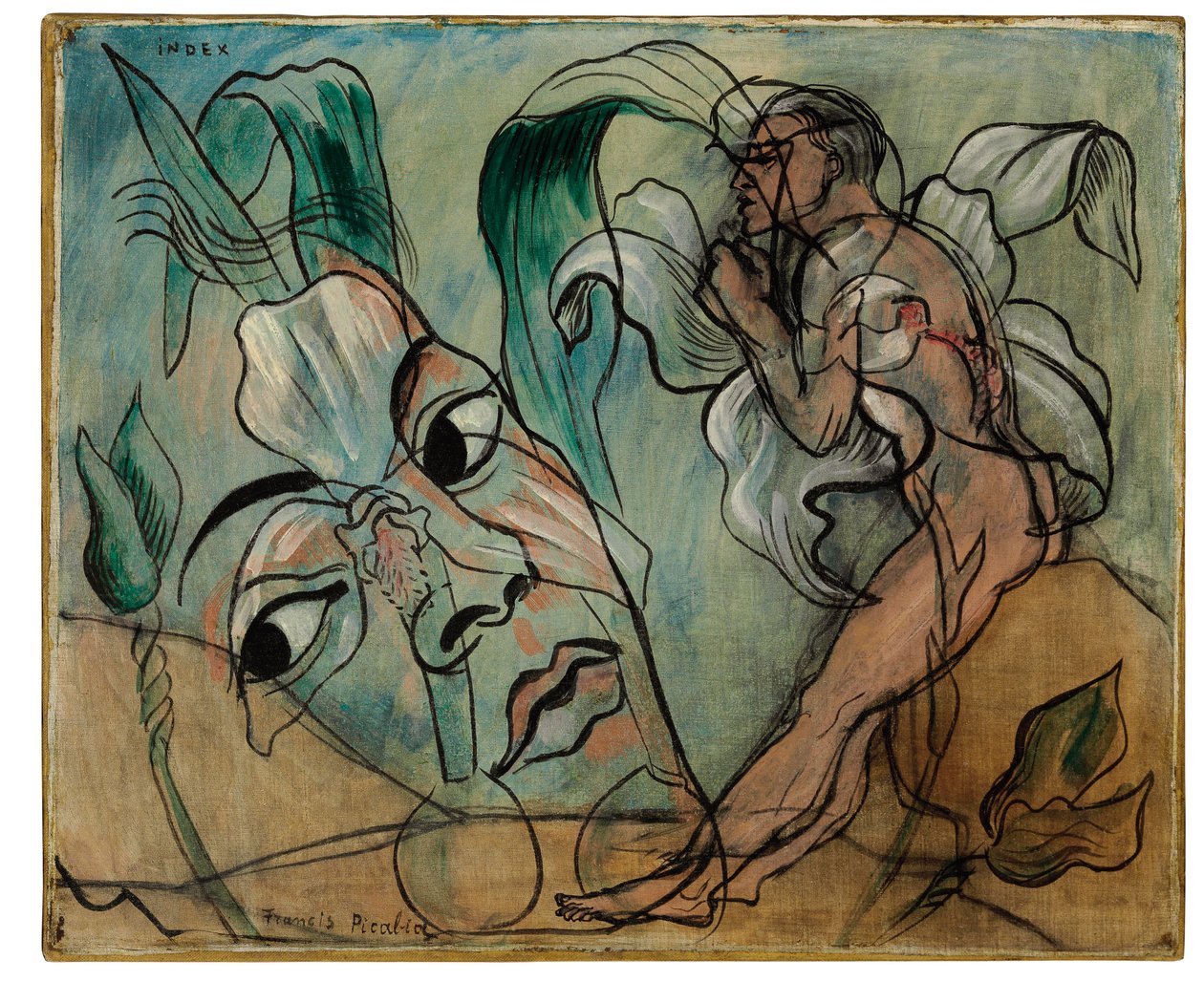 Index, ca. 1935 (olie på lærred) af Francis Picabia