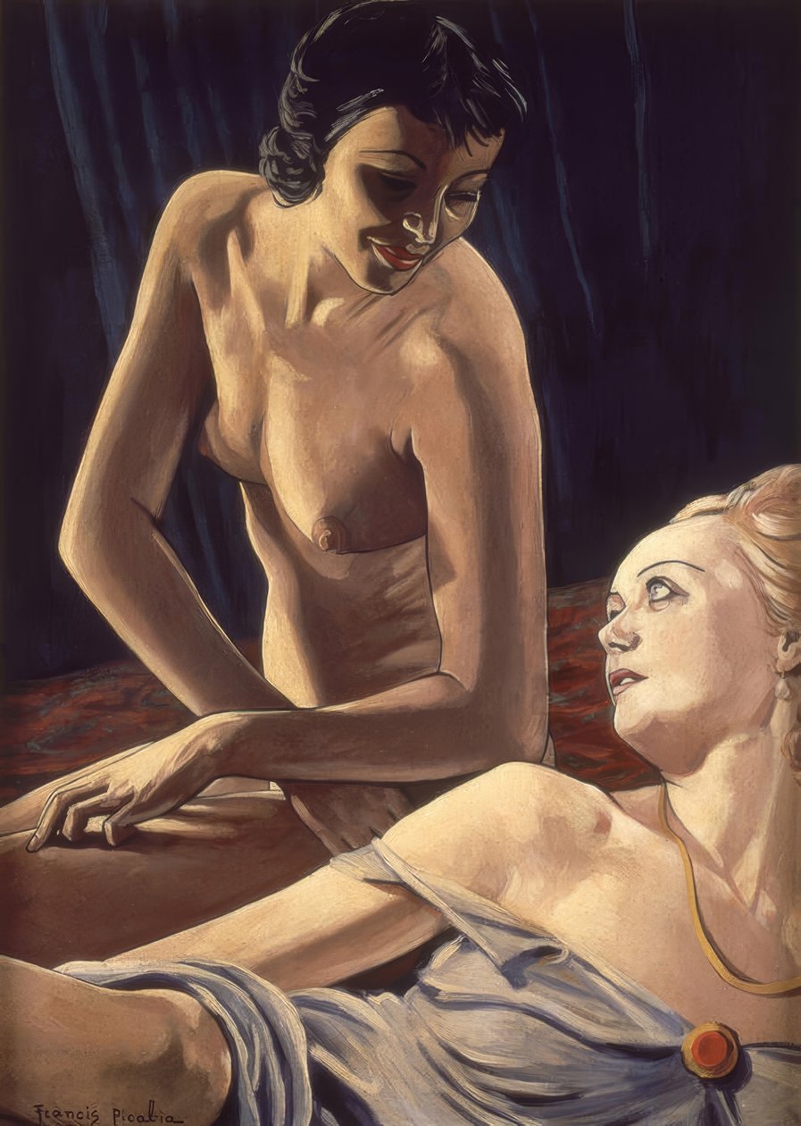 Brunetten og blondinen af Francis Picabia