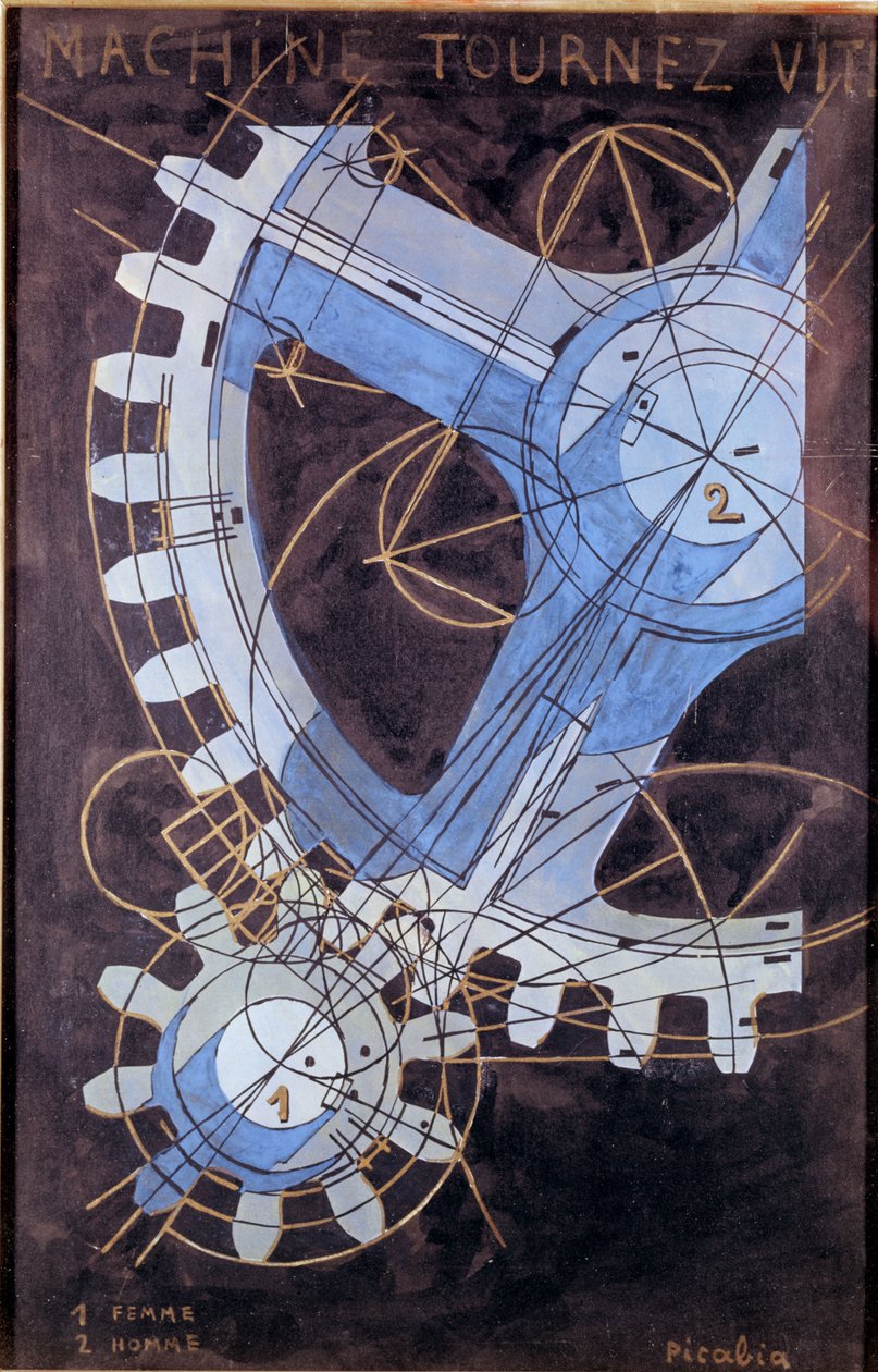 Maskine, kør hurtigt af Francis Picabia