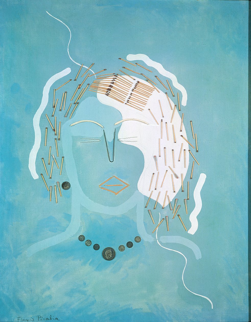 Kvinde med tændstikker af Francis Picabia