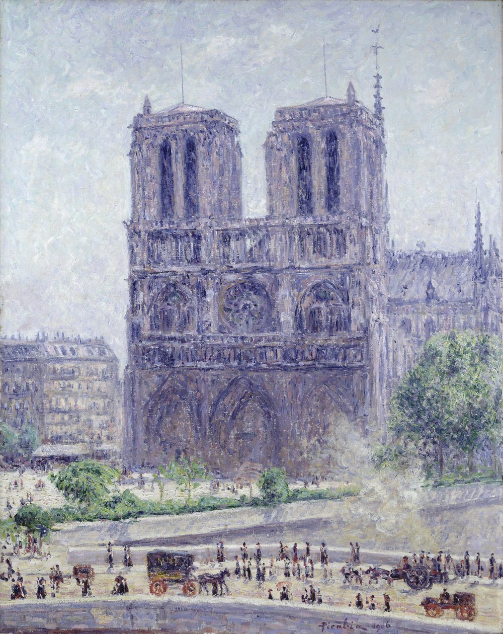 Notre Dame i morgensolen af Francis Picabia