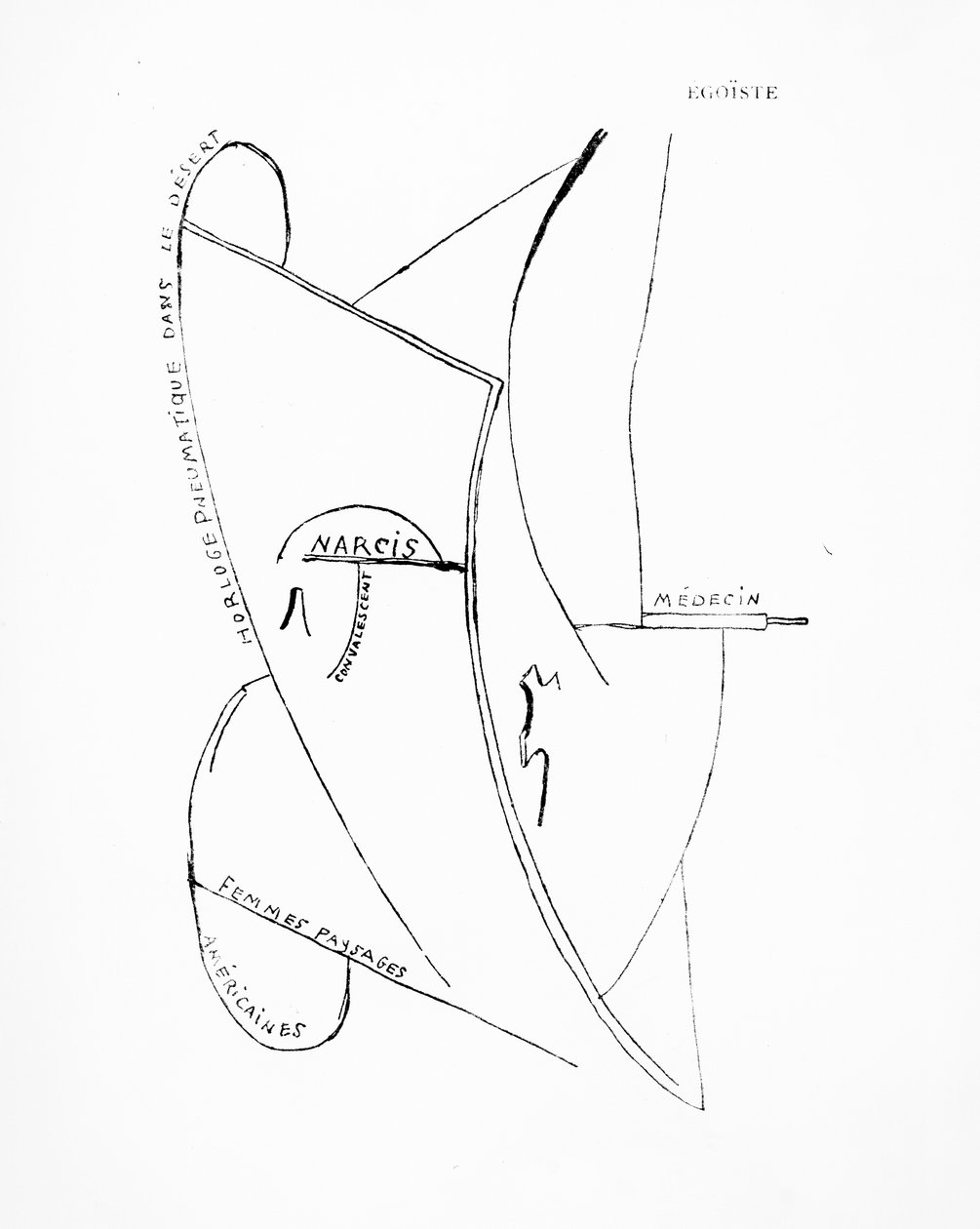 Poemes et Dessins de la Fille nee sans Mere, nr. 19, udgivet af Imprimeries Reunies, Lausanne af Francis Picabia