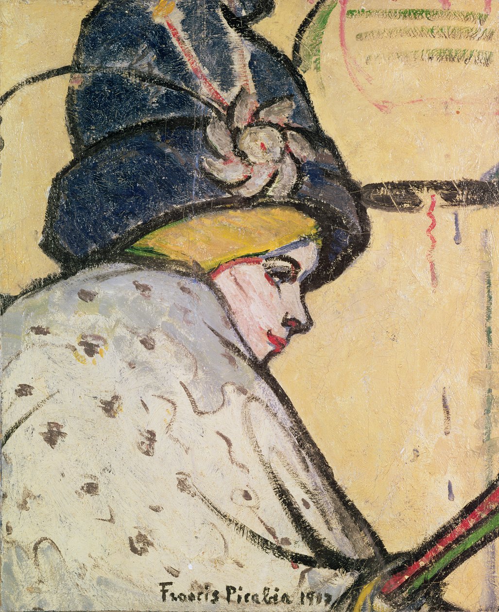 Portræt af Jeanne Marie Bourgeois (1874-1956), kendt som Mistinguett af Francis Picabia