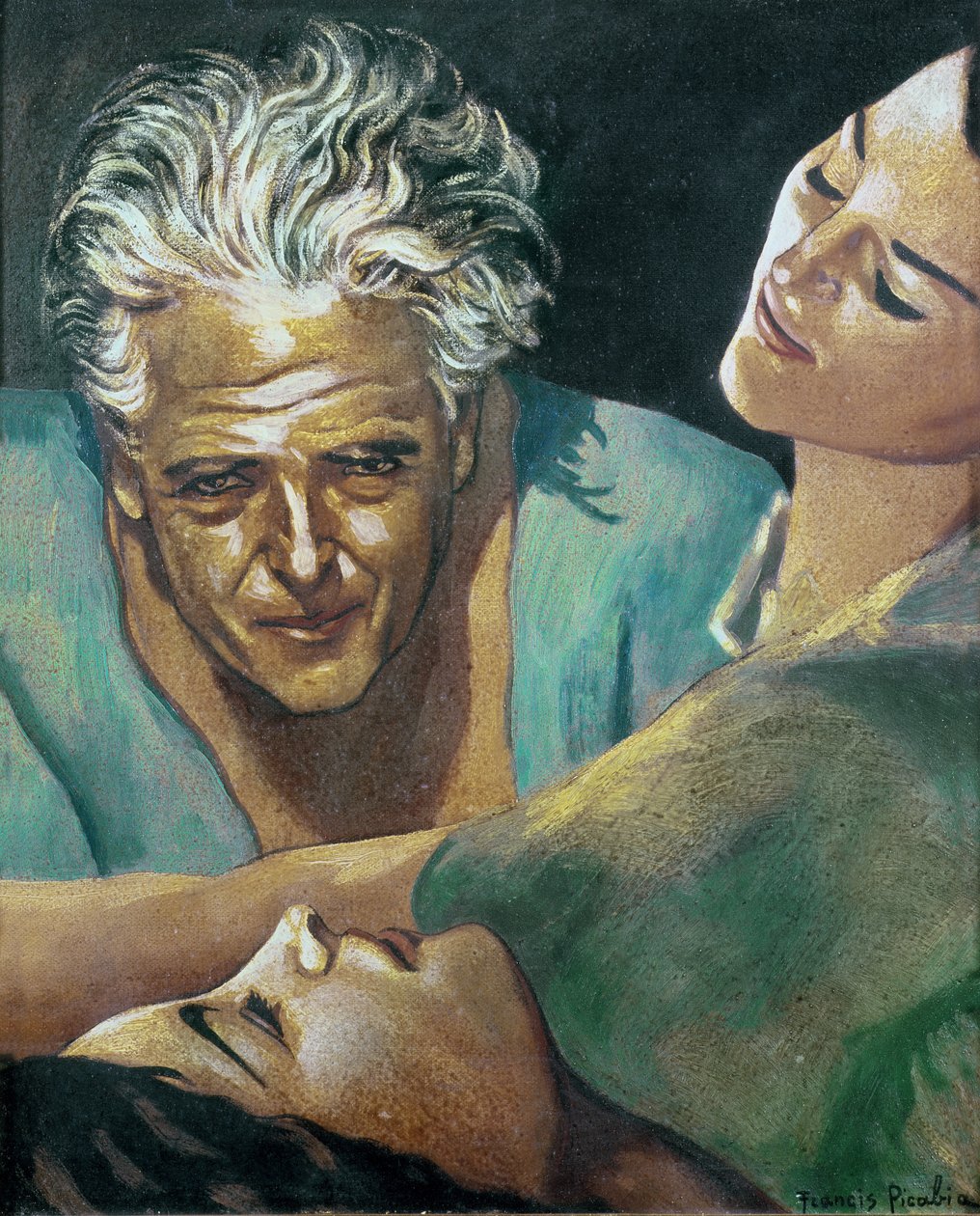 Selvportræt, ca. 1940 (olie på lærred) af Francis Picabia
