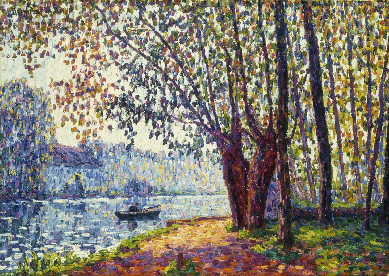 Solrig morgen ved Loings bredder; Soleil du Matin au Bord du Loing af Francis Picabia