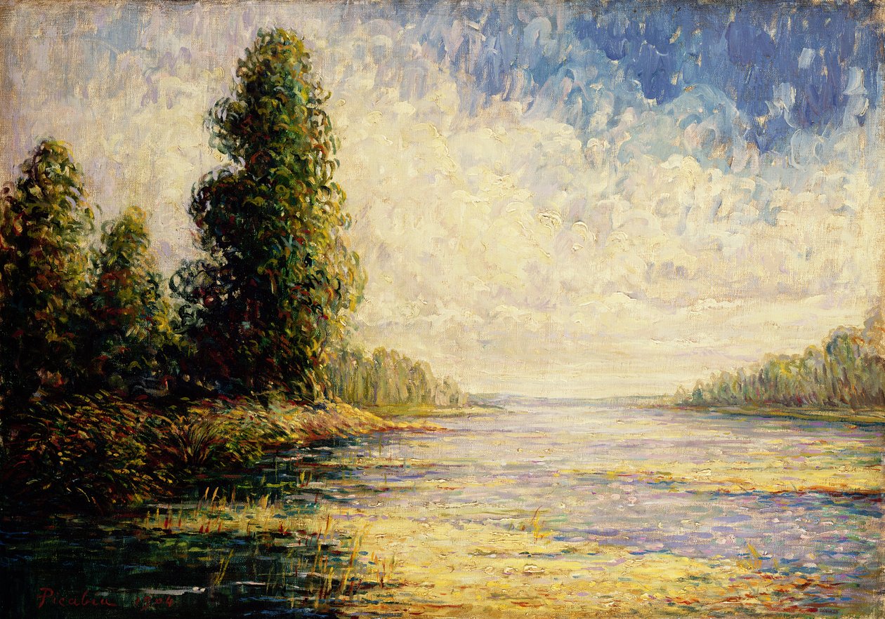 Loire i morgensolen af Francis Picabia