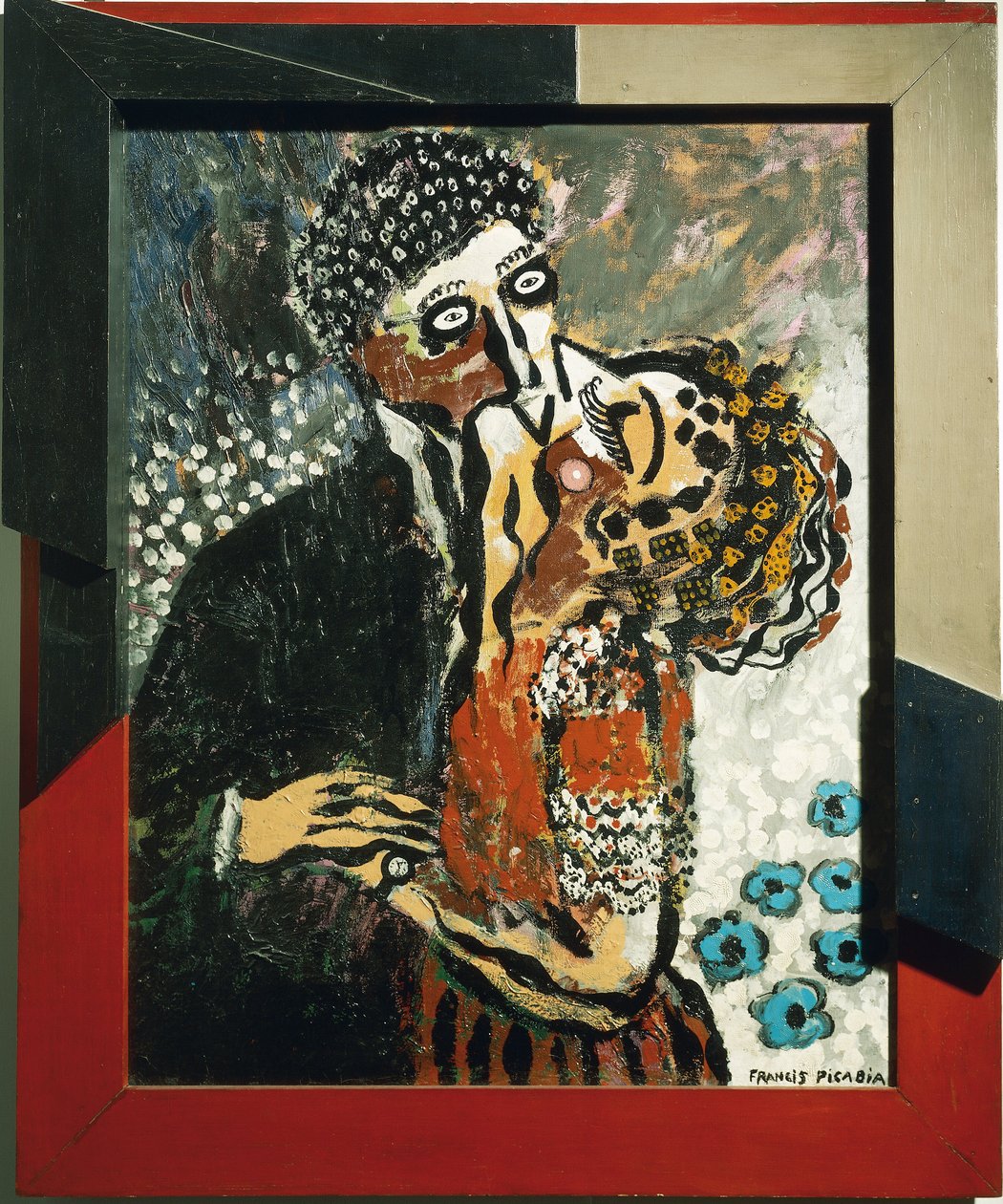 Kysset (The kiss) Maleri af Francis Picabia (1879-1953) 1924 Dim 92x73,8 cm Torino Galleria Arte Moderna af Francis Picabia