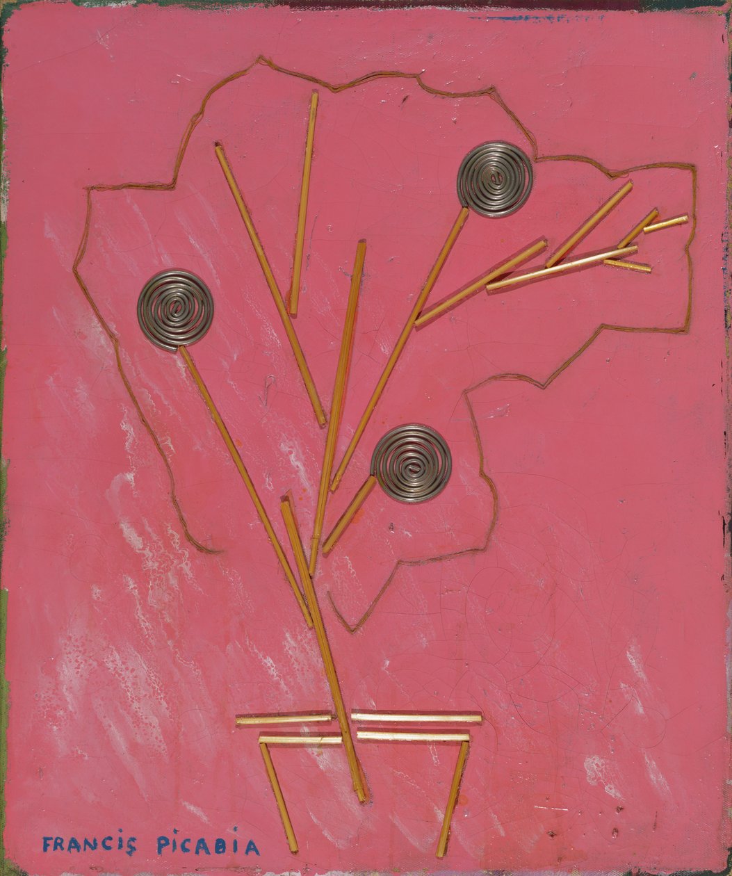 Vase of Flowers, ca. 1924-25 (blandede medier på lærred) af Francis Picabia