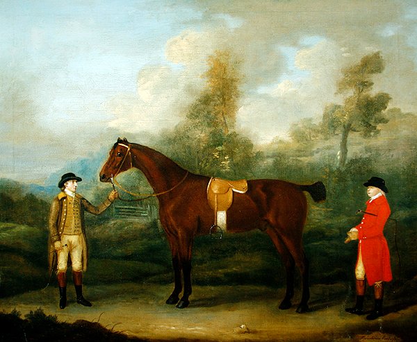 Jæger med sin Hest og Brudgom af Francis Sartorius