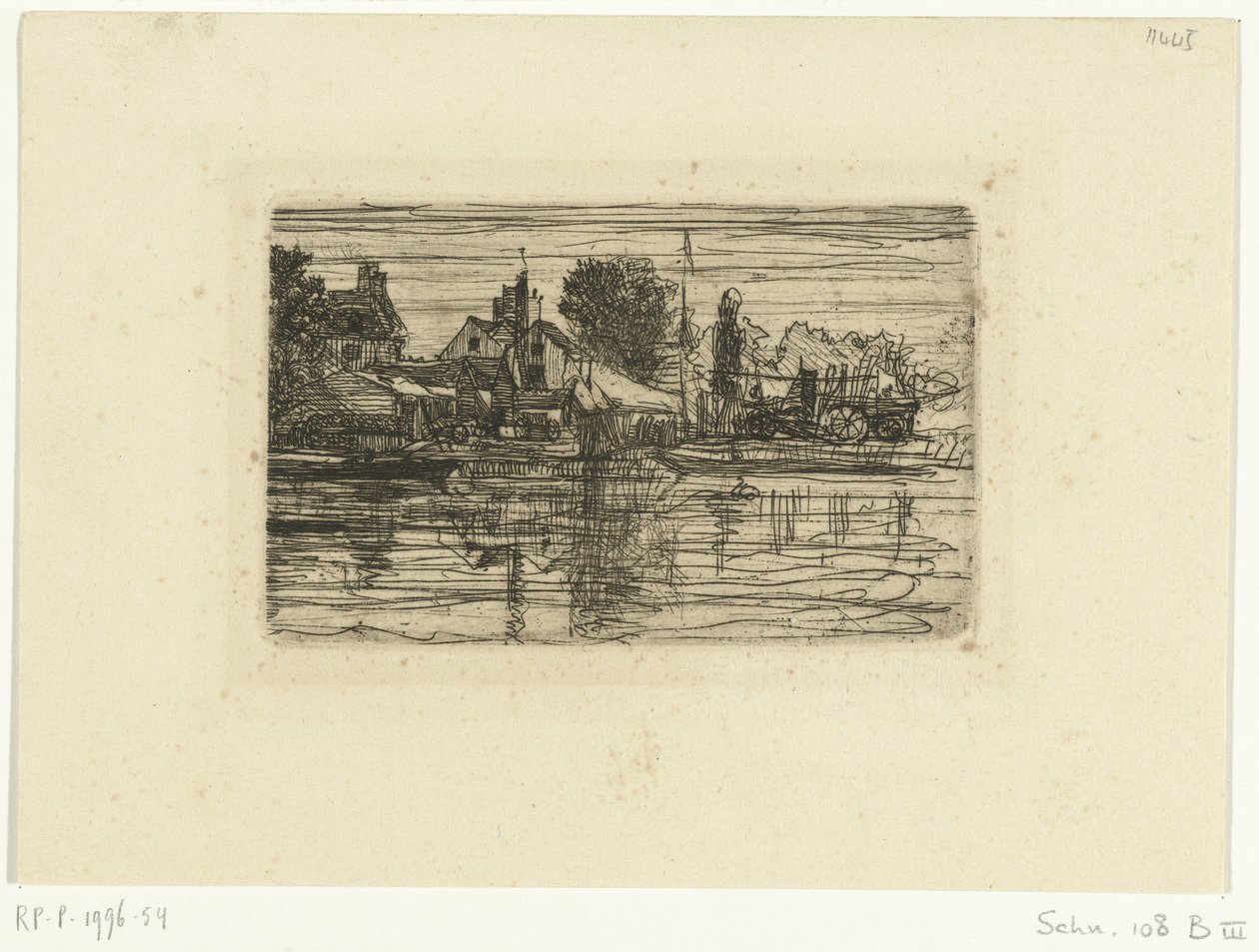 Landsby ved vandet Thames Side af Francis Seymour Haden (Sir)