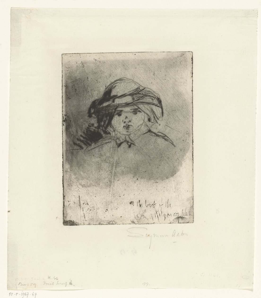 Hovedet af en pige Et Barnehoved af Francis Seymour Haden (Sir)