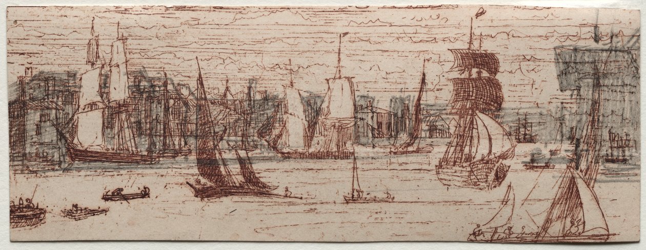 En skitse af Greenwich af Francis Seymour Haden