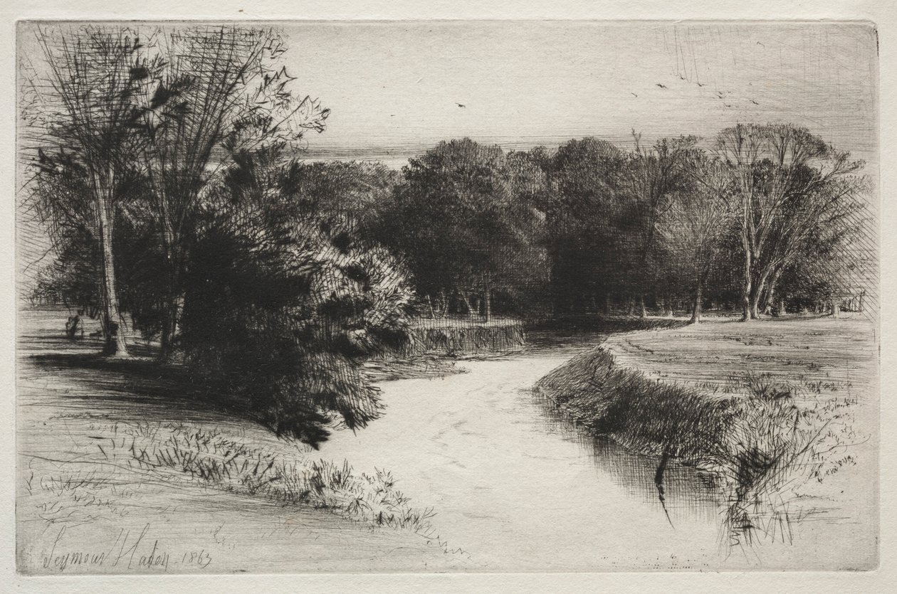 En solnedgang i Irland, 1863. af Francis Seymour Haden