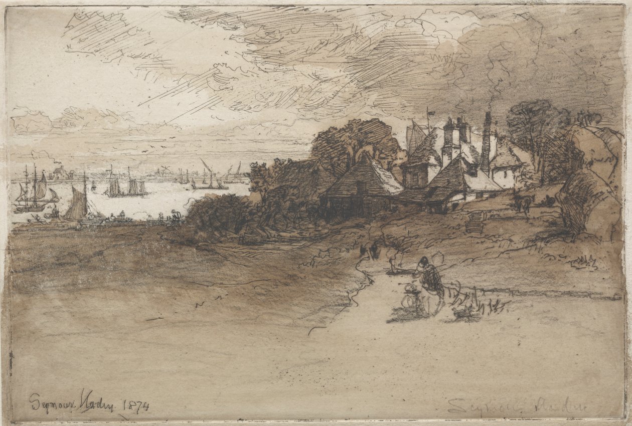En Essex Farm af Francis Seymour Haden