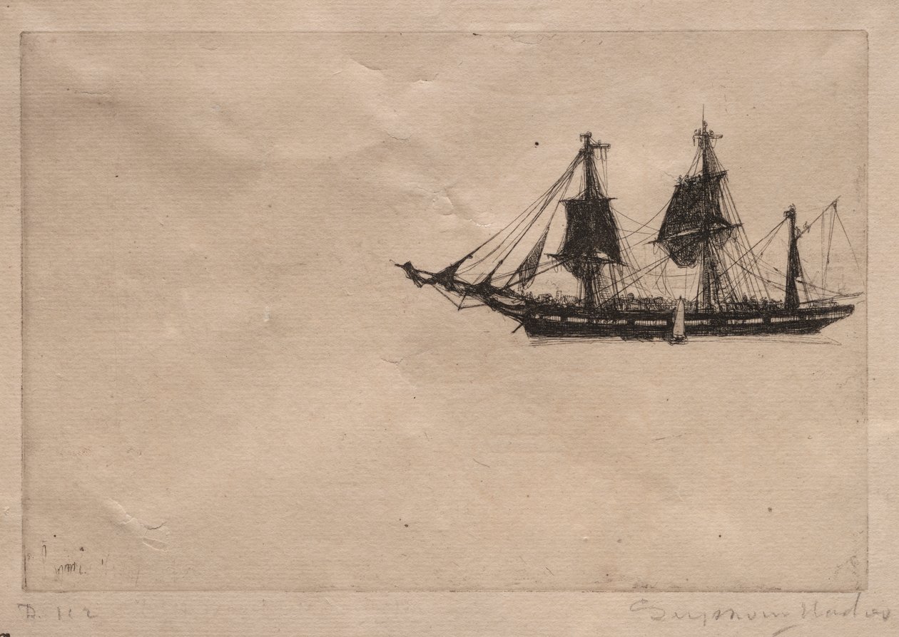 Bark Refitting af Francis Seymour Haden