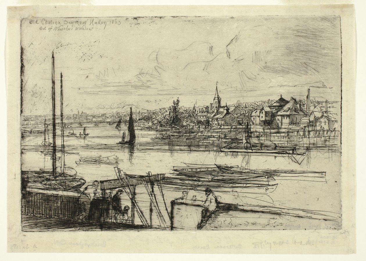 Battersea Reach af Francis Seymour Haden