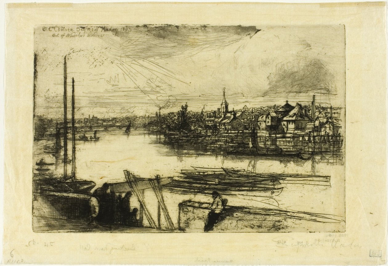 Battersea Reach af Francis Seymour Haden
