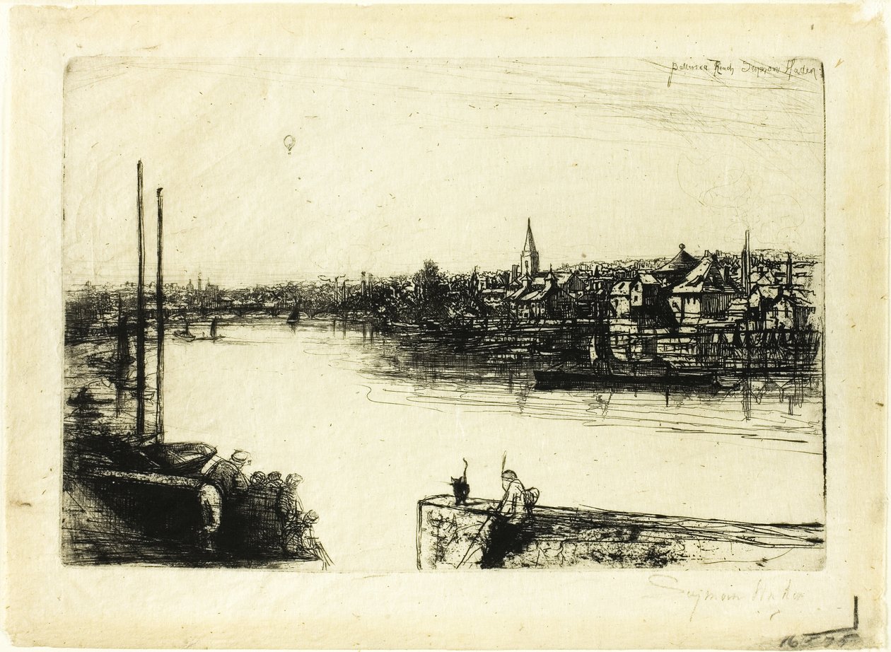 Battersea Reach af Francis Seymour Haden