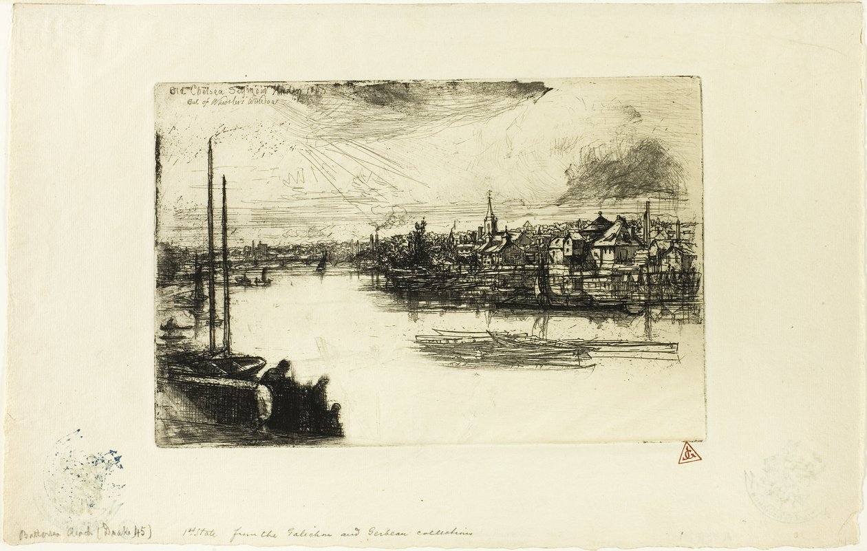 Battersea Reach af Francis Seymour Haden
