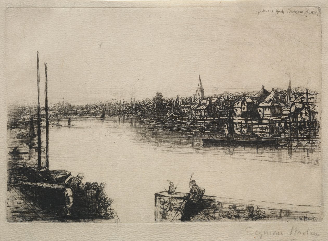 Battersea Reach af Francis Seymour Haden