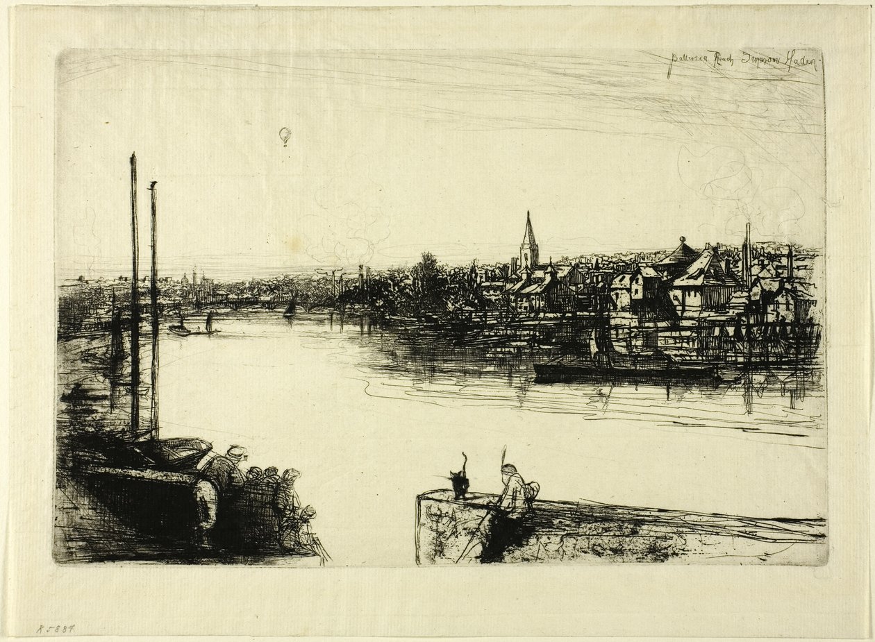 Battersea Reach af Francis Seymour Haden