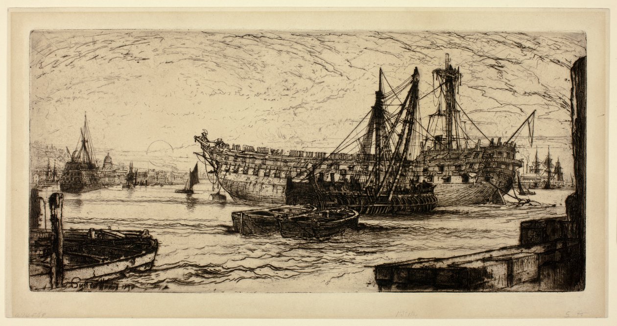 Breaking Up of the Agamemnon, nr. 1 af Francis Seymour Haden