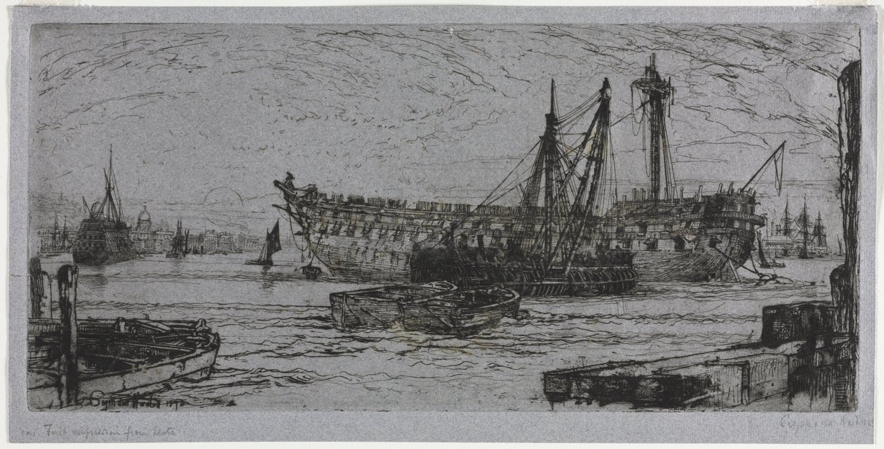 Opløsning af Agamemnon af Francis Seymour Haden