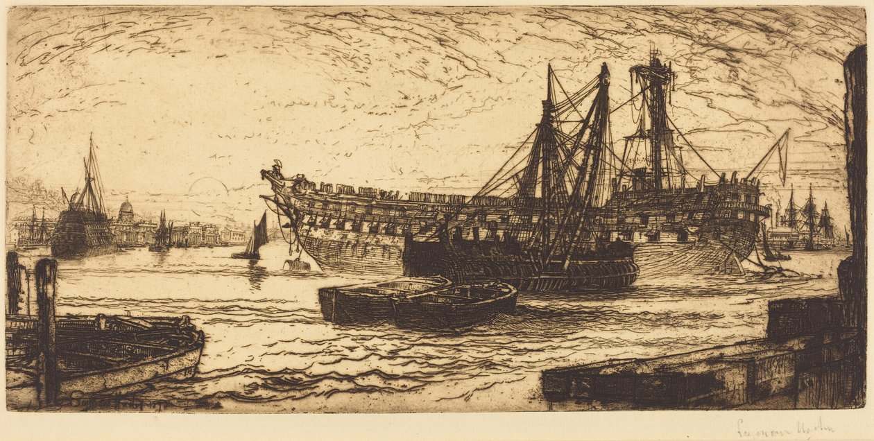 Ophugningen af Agamemnon af Francis Seymour Haden