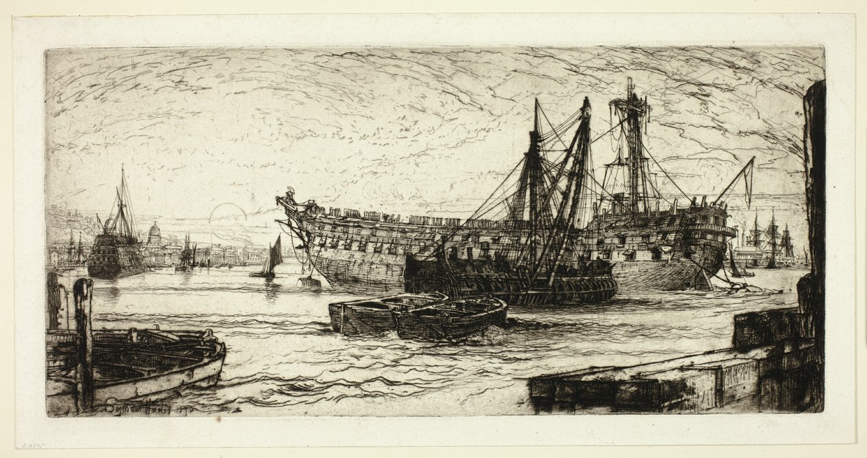 Breaking Up of the Agamemnon, nr. 1 af Francis Seymour Haden