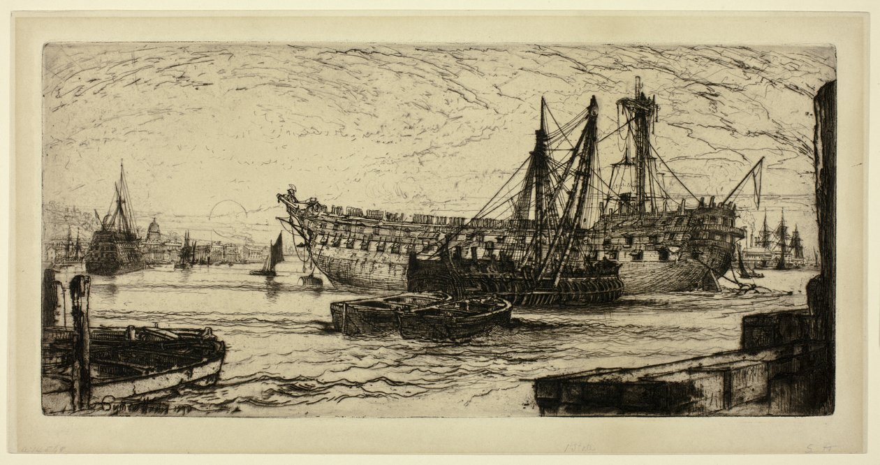 Breaking Up of the Agamemnon, nr. 1 af Francis Seymour Haden