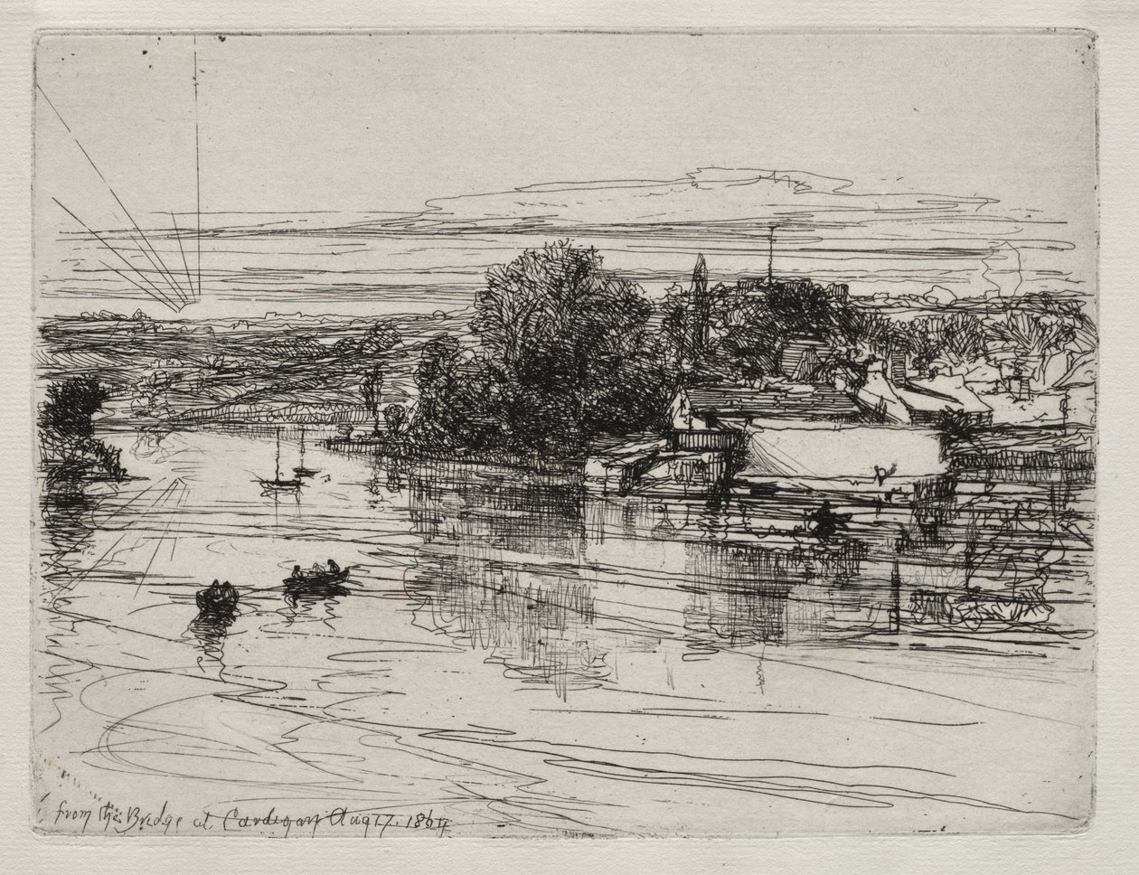 Cardigan Bridge af Francis Seymour Haden