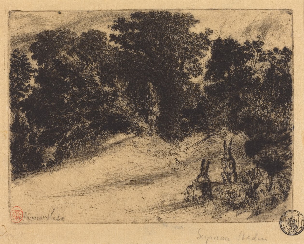 Combe Bottom af Francis Seymour Haden