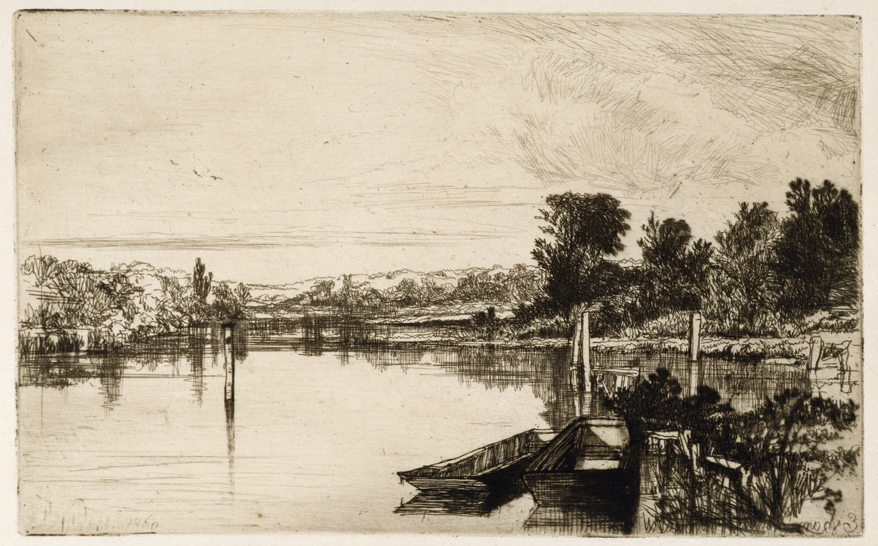 Egham af Francis Seymour Haden