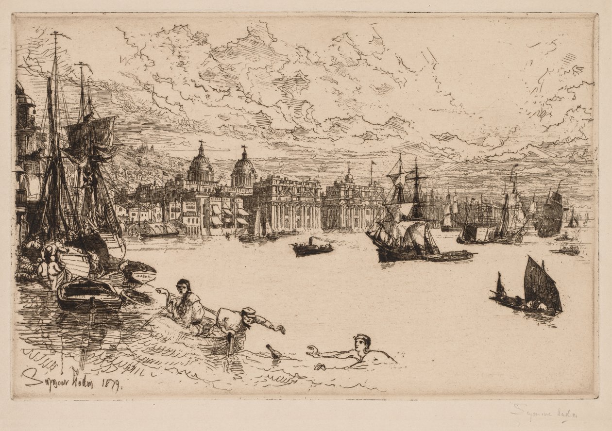 Greenwich af Francis Seymour Haden