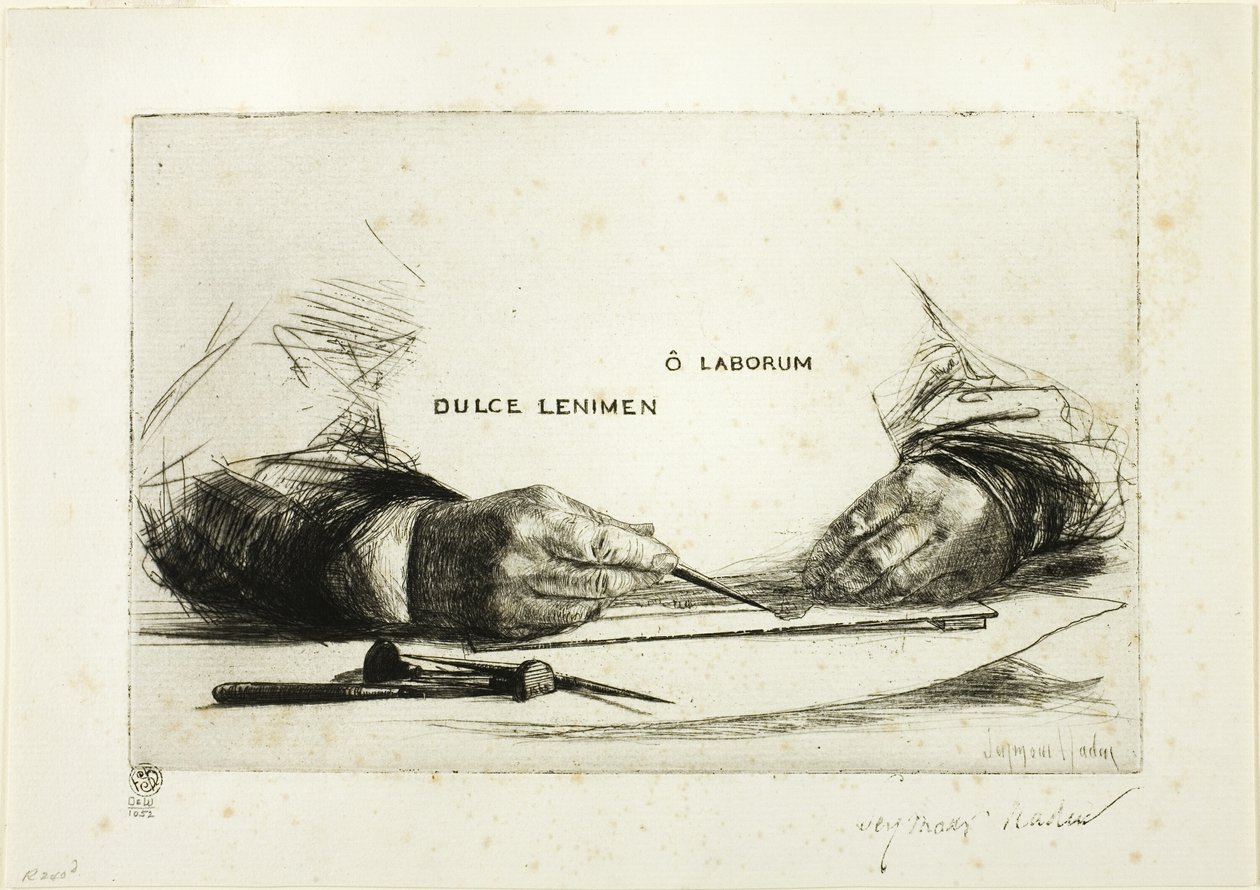Hands Etching-O Works af Francis Seymour Haden
