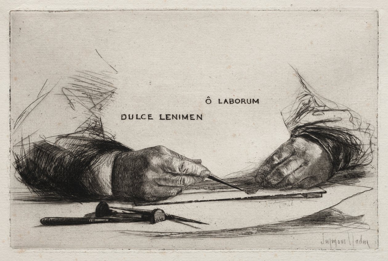 Håndætsning, 1865. af Francis Seymour Haden