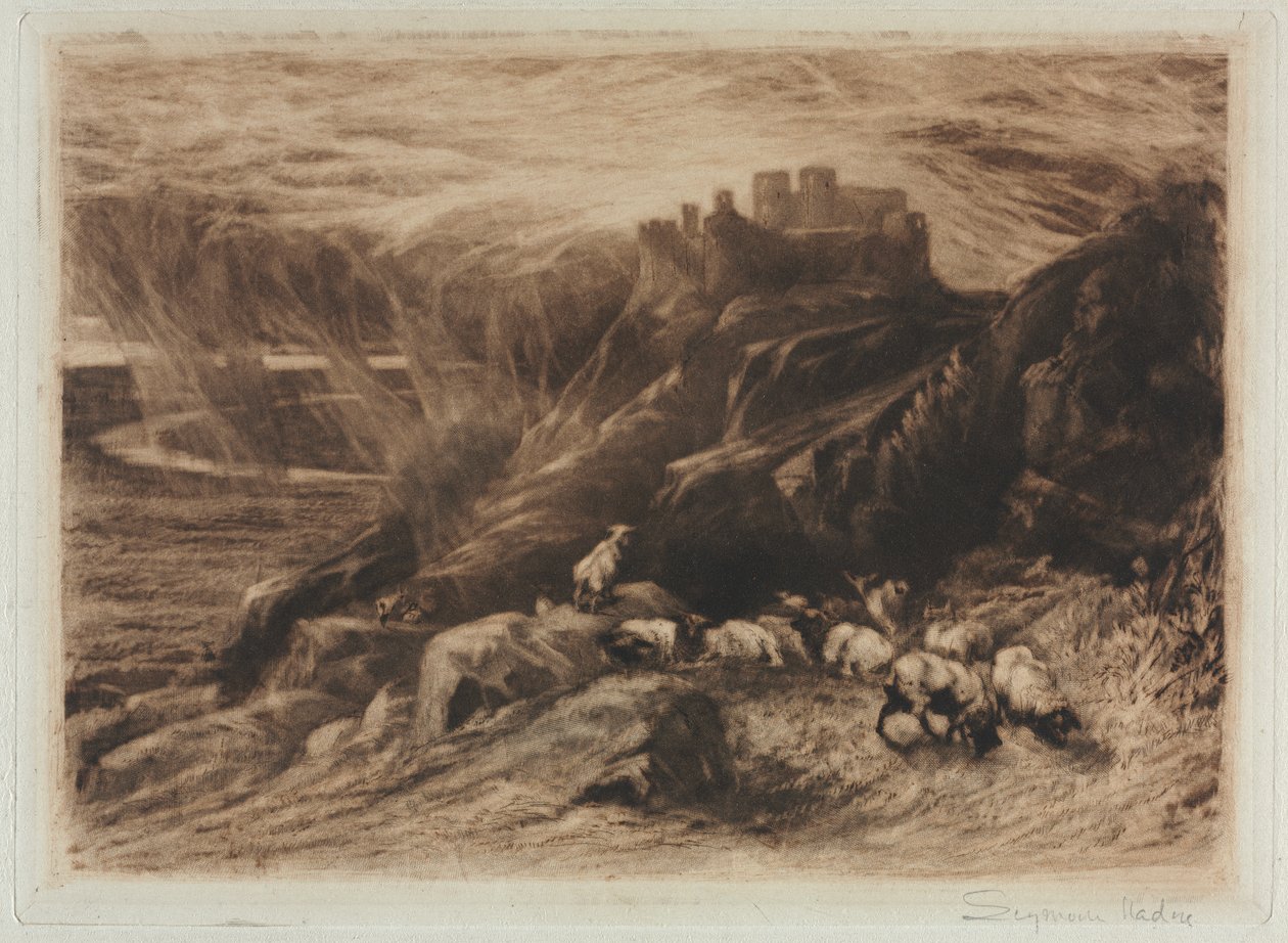 Harlech (En anden plade) af Francis Seymour Haden