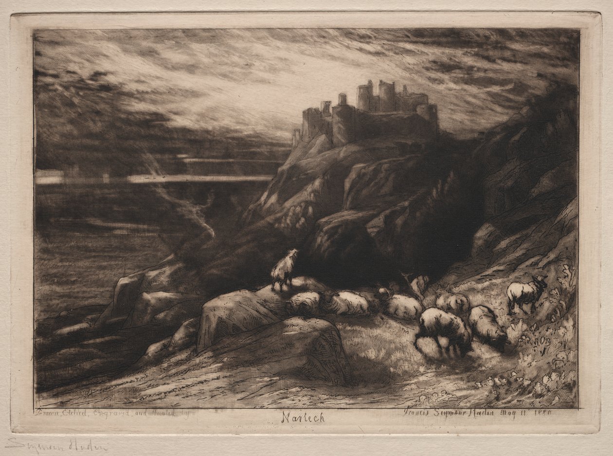 Harlech af Francis Seymour Haden