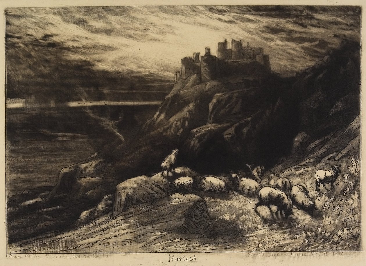 Harlech, nr. II, 1880 af Francis Seymour Haden
